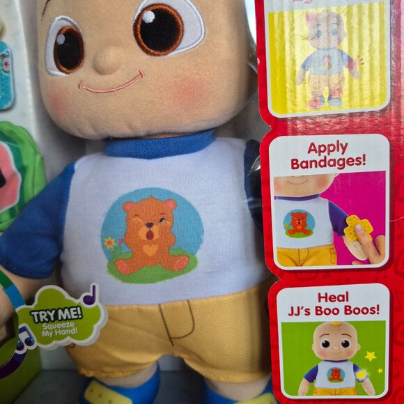 Cocomelon Boo Boo JJ Interactive Plush Doll • Lights Up & Sounds • Bandage Play - Picture 6 of 9